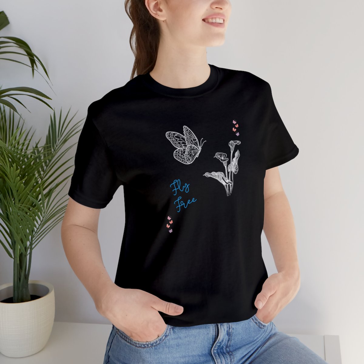 Women's Butterfly Unisex Jersey Short Sleeve Tee