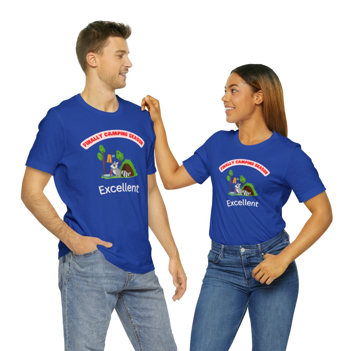 Funny Camping Unisex Jersey Short Sleeve Tee