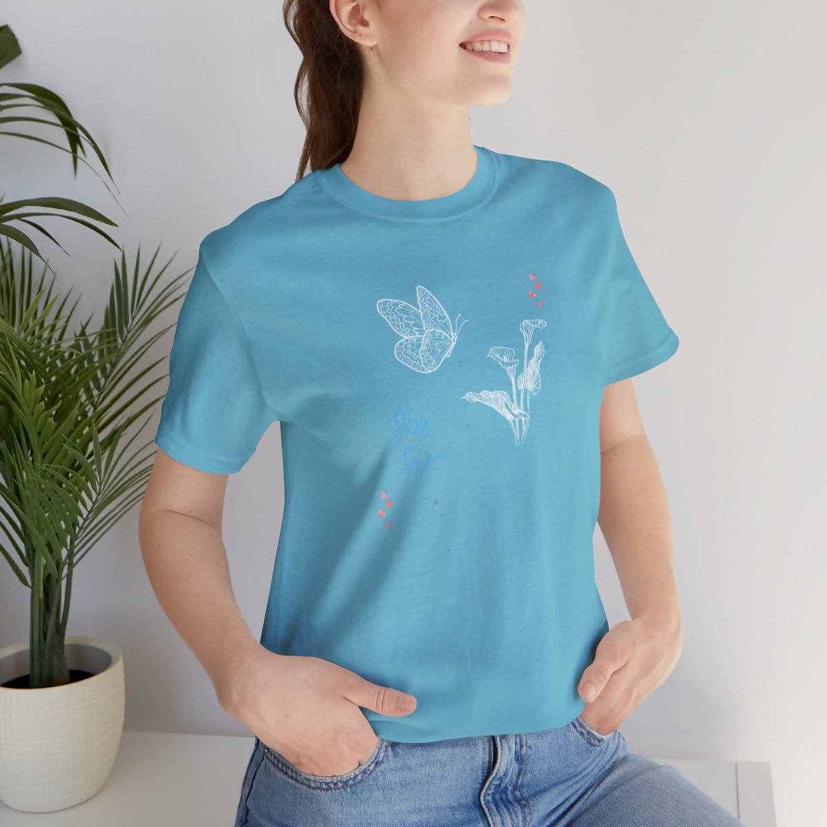 Women's Butterfly Unisex Jersey Short Sleeve Tee