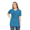 Custom Heart Mothers Day Unisex Jersey Short Sleeve Tee