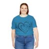 Custom Heart Mothers Day Unisex Jersey Short Sleeve Tee