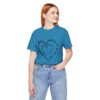 Custom Heart Mothers Day Unisex Jersey Short Sleeve Tee