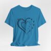 Custom Heart Mothers Day Unisex Jersey Short Sleeve Tee