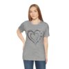 Custom Heart Mothers Day Unisex Jersey Short Sleeve Tee