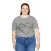 Custom Heart Mothers Day Unisex Jersey Short Sleeve Tee