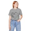 Custom Heart Mothers Day Unisex Jersey Short Sleeve Tee