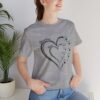Custom Heart Mothers Day Unisex Jersey Short Sleeve Tee