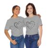 Custom Heart Mothers Day Unisex Jersey Short Sleeve Tee