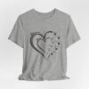 Custom Heart Mothers Day Unisex Jersey Short Sleeve Tee