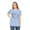 Custom Heart Mothers Day Unisex Jersey Short Sleeve Tee