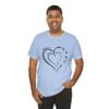 Custom Heart Mothers Day Unisex Jersey Short Sleeve Tee