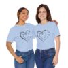 Custom Heart Mothers Day Unisex Jersey Short Sleeve Tee