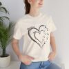 Custom Heart Mothers Day Unisex Jersey Short Sleeve Tee