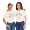 Custom Heart Mothers Day Unisex Jersey Short Sleeve Tee