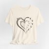 Custom Heart Mothers Day Unisex Jersey Short Sleeve Tee