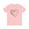 Custom Heart Mothers Day Unisex Jersey Short Sleeve Tee