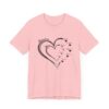 Custom Heart Mothers Day Unisex Jersey Short Sleeve Tee