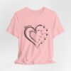 Custom Heart Mothers Day Unisex Jersey Short Sleeve Tee