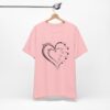Custom Heart Mothers Day Unisex Jersey Short Sleeve Tee