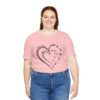 Custom Heart Mothers Day Unisex Jersey Short Sleeve Tee