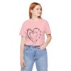 Custom Heart Mothers Day Unisex Jersey Short Sleeve Tee