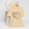 Custom Heart Mothers Day Unisex Jersey Short Sleeve Tee