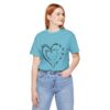 Custom Heart Mothers Day Unisex Jersey Short Sleeve Tee