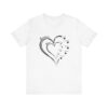 Custom Heart Mothers Day Unisex Jersey Short Sleeve Tee