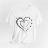 Custom Heart Mothers Day Unisex Jersey Short Sleeve Tee