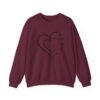 Personalized Mother's Day Heart Customized Unisex Heavy Blend™ Crewneck Sweatshirt