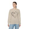 Personalized Mother's Day Heart Customized Unisex Heavy Blend™ Crewneck Sweatshirt