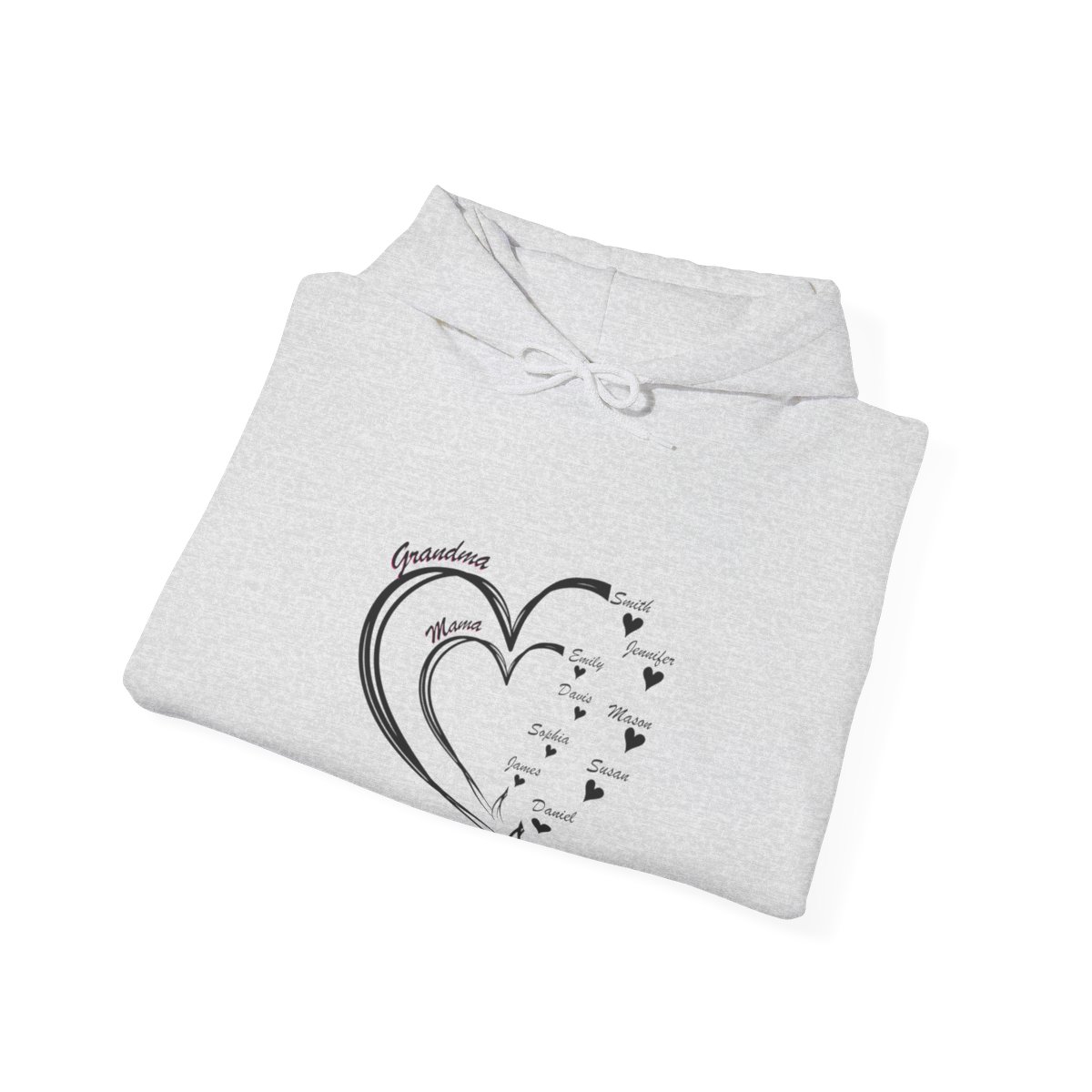 Personalized heart Mother's Day Custom Unisex Heavy Blend™ Hooded Sweatshirt