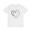 Custom Heart Mothers Day Unisex Jersey Short Sleeve Tee