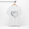 Custom Heart Mothers Day Unisex Jersey Short Sleeve Tee