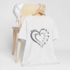 Custom Heart Mothers Day Unisex Jersey Short Sleeve Tee