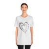 Custom Heart Mothers Day Unisex Jersey Short Sleeve Tee