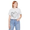Custom Heart Mothers Day Unisex Jersey Short Sleeve Tee