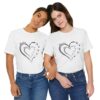 Custom Heart Mothers Day Unisex Jersey Short Sleeve Tee