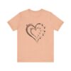 Custom Heart Mothers Day Unisex Jersey Short Sleeve Tee