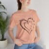 Custom Heart Mothers Day Unisex Jersey Short Sleeve Tee