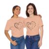 Custom Heart Mothers Day Unisex Jersey Short Sleeve Tee