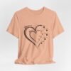 Custom Heart Mothers Day Unisex Jersey Short Sleeve Tee