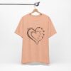 Custom Heart Mothers Day Unisex Jersey Short Sleeve Tee