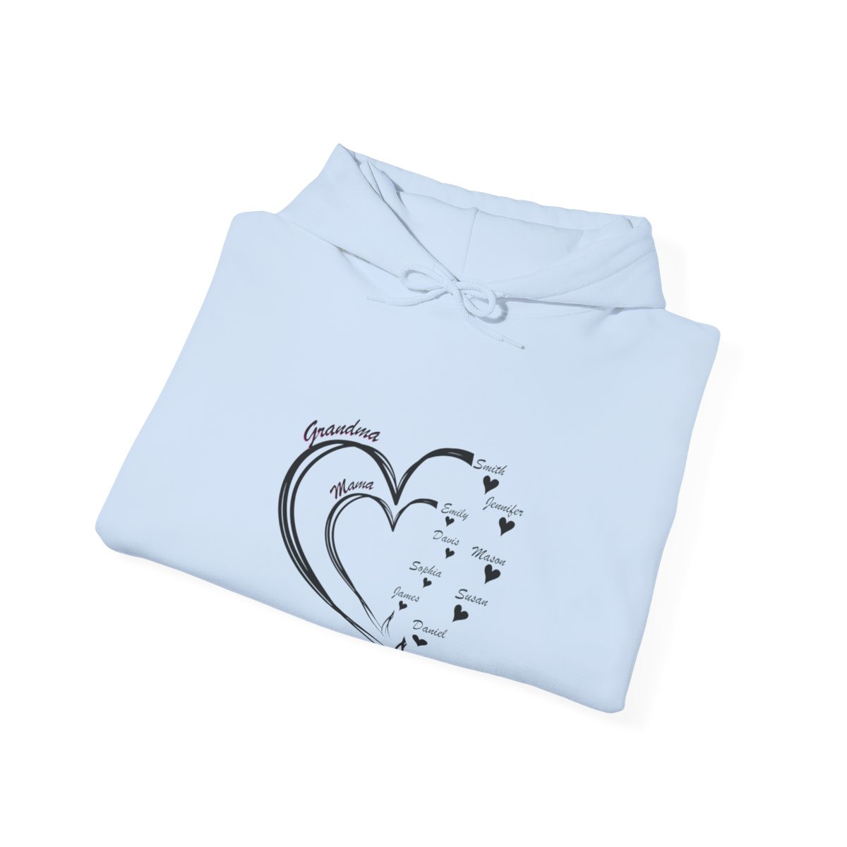 Personalized heart Mother's Day Custom Unisex Heavy Blend™ Hooded Sweatshirt