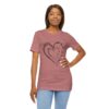 Custom Heart Mothers Day Unisex Jersey Short Sleeve Tee