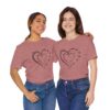 Custom Heart Mothers Day Unisex Jersey Short Sleeve Tee