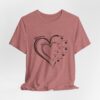 Custom Heart Mothers Day Unisex Jersey Short Sleeve Tee