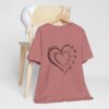 Custom Heart Mothers Day Unisex Jersey Short Sleeve Tee