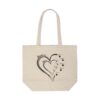 Personalized Heart Mother's Day Customized Canvas Shopping Tote