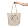 Personalized Heart Mother's Day Customized Canvas Shopping Tote